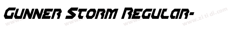 Gunner Storm Regular字体转换